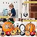 KINGSO Mini Emoji Plush Pillow Emoticon Keychain Decoration Kids Party Supplies Favors (25Pack Halloween)