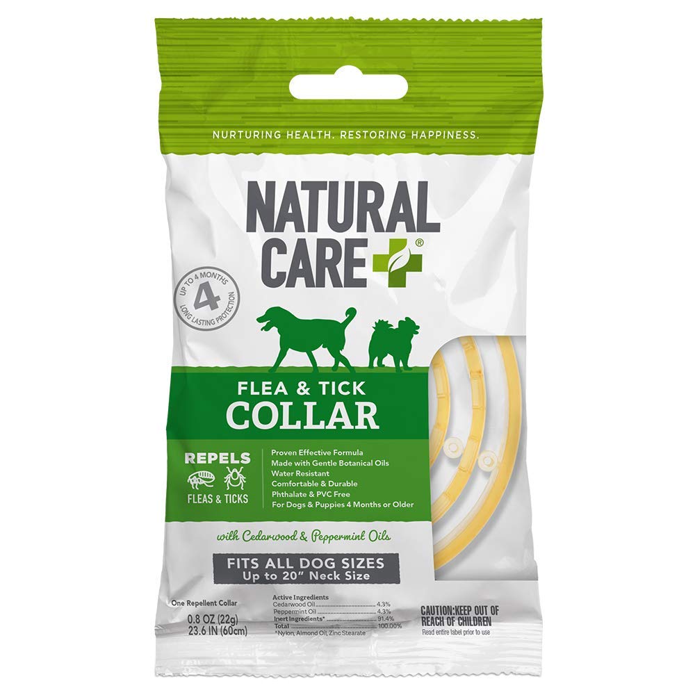 Photo 1 of Natural Care Repellent Flea and Tick Collar for Dogs and Puppies - 4 Month Flea & Tick Treatment for Dogs - Repels Fleas & Ticks with Certified Natural Oils