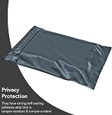iSOUL 50 Mixed Size Grey Postage Bags for Clothes Parcel Mailing Packaging view 7