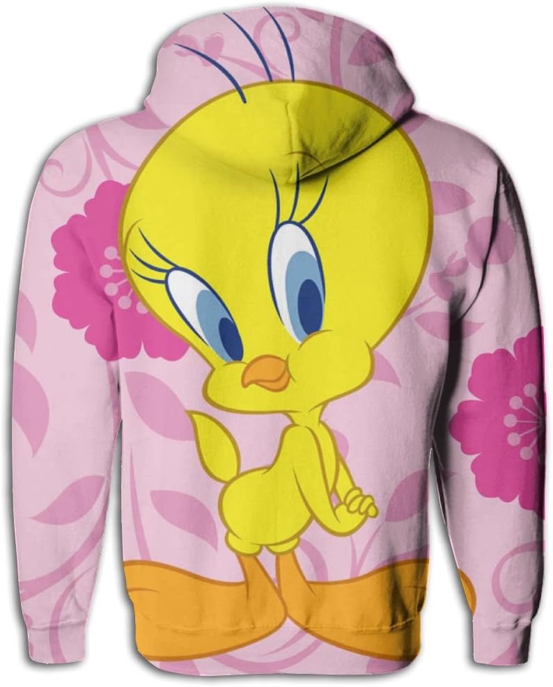 MFINDZZ Tweety Bird,Tweety Bird 3D Printed Pouch Pocket Drawstring Sweatshirt Hoodies Long Sleeve Pullover Hoodie