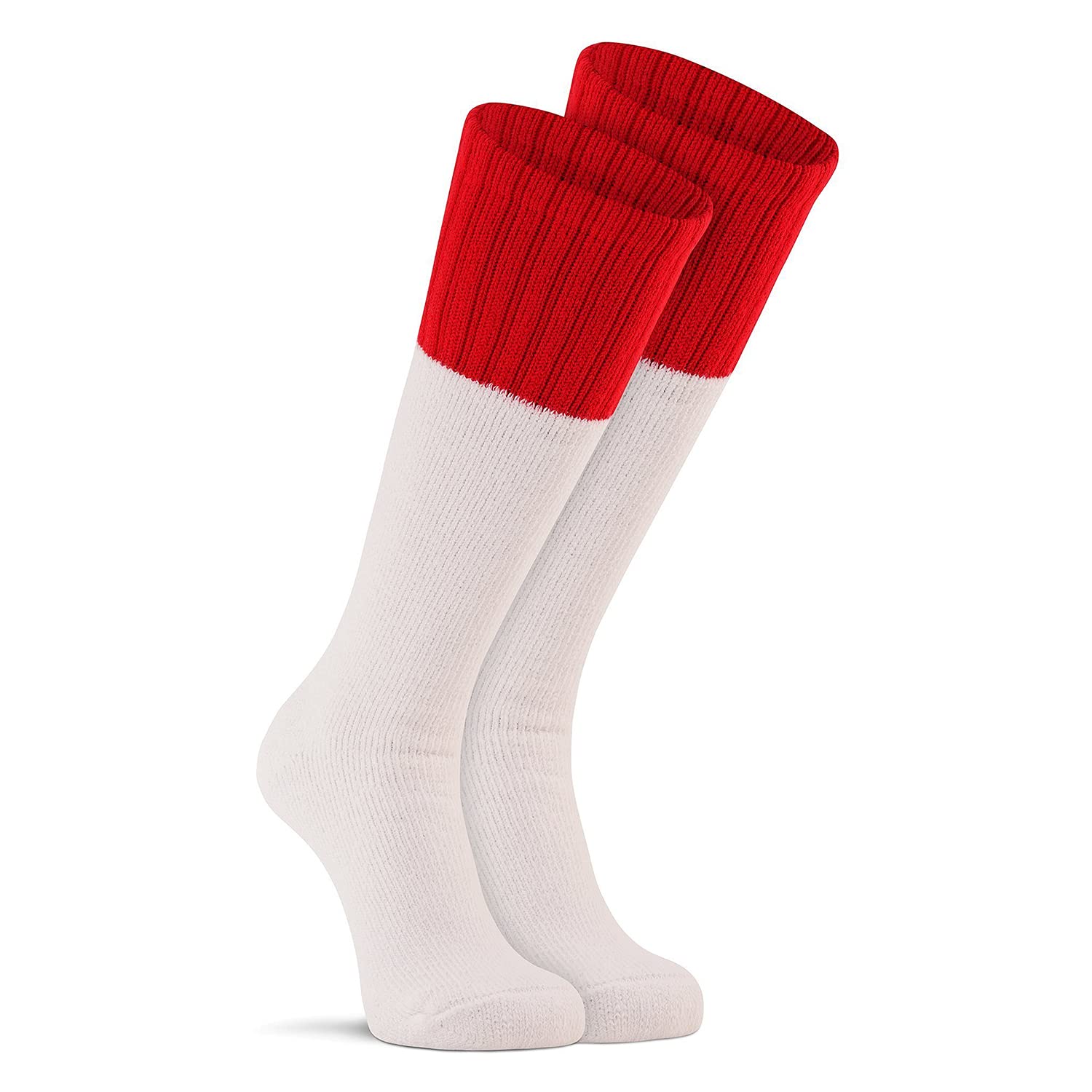 FOX RIVER mens Wick Dry Northwest Extra-heavyweight Boot & Field Over-the-calf hiking socks, White, Large US