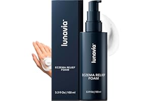 Lunavia Eczema Relief Foam, Soothing Skin Protectant with 1% Colloidal Oatmeal, Gentle Itch & Rash Relief, Fast-Absorbing Non-Greasy Formula for Sensitive Skin, 100ml