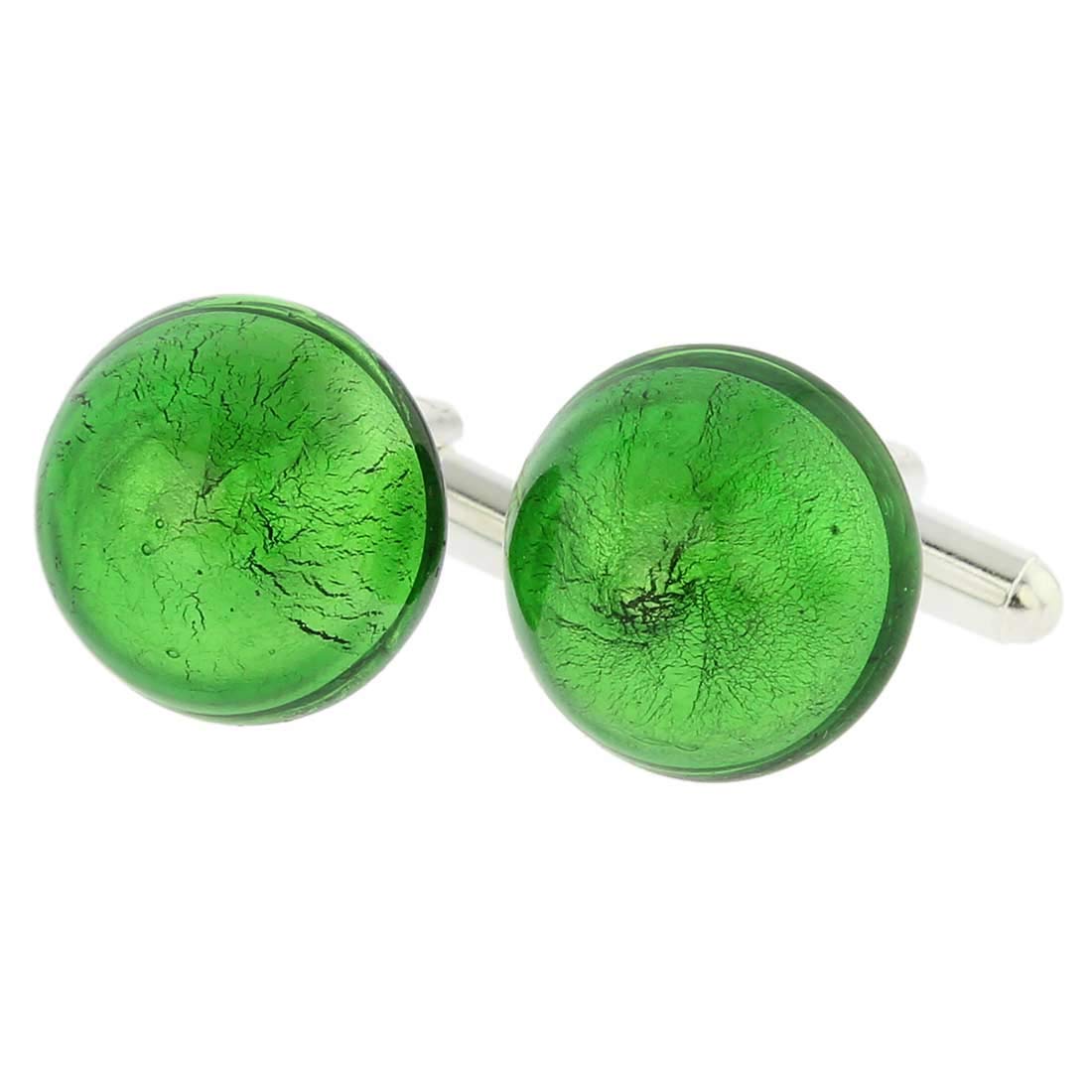 Glass Of Venice Murano Glass Venetian Dream Cufflinks - Emerald Green