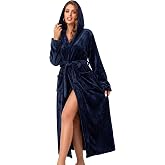 RONGTAI Women's Plush Hooded Robe Bathrobe-Fast Warmth for Home | Ultra-soft plush fabric delivers cozy comfort & quick warmth,for relaxing mornings,peaceful evenings & everyday home moments