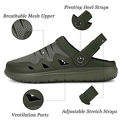 Eagsouni Garden Clogs Sandals Slip On Slippers for
