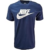 Nike Men's Graphics Logo Sportswear T-Shirt (US, Alpha, Medium, Regular, Regular, Navy/White)