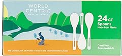 World Centric Corn Starch Spoons, 24-Piece