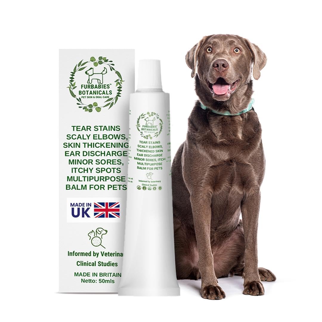 FURBABIES WATERFREE Dog Ear Cleaner | All-in-One Pet Yeasty Skin Repair Balm | Paw Licking Biting | Tail Pockets, Jaws, Wrinkles Folds| Tear Stain Remover, Plant Powered, 30ml