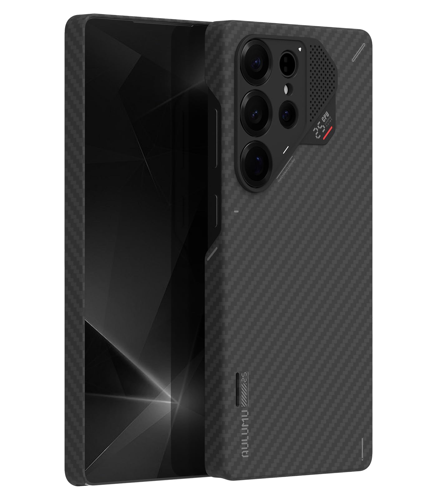 Photo 1 of Aulumu S25 Ultra Galaxy Aramid Fiber Magnetic Case | 1500D Ultra Slim Woven | Compatible with MagSafe | Passive Cooling Samsung Galaxy S25 Ultra Case