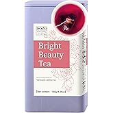 DOZO Beauty tea Bright Beauty Tea Bags Black Mulberries Rose Black Wolfberry Tea 6.35oz/180g (30bags) Flower Tea Mulberry Goji Berries Anthocyanin Vegan Health Herbal Tea 美肤养颜茶 桑葚玫瑰黑枸杞茶