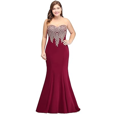 mermaid long sleeve prom dresses Glamorous Long Sleeves Mermaid Evening Dresses with Train Backless Lac –  Dbrbridal