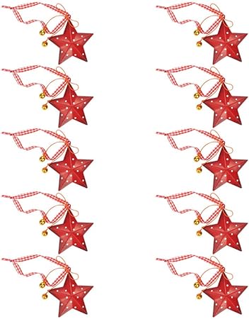 Amazon Kesyoo ピースクリスマスぶら下げ装飾5ポイントスタークリスマスツリーつまらないものツリーぶら下げ装飾休日パーティーの装飾 クリスマスツリー デコレーション おもちゃ
