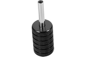 TOVINANNA 30mm Aluminum Alloy Tattoo Grip Handle Anti-slip Tattoo Machine Grip Tube for Precision Ink Work