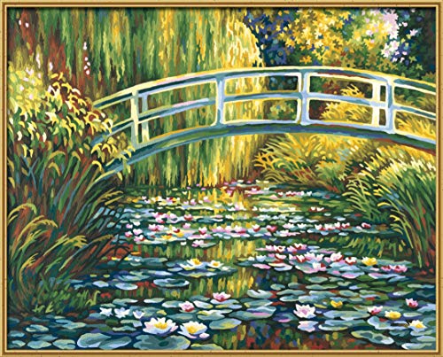Schipper 609130620 Malen nach Zahlen - Seerosenteich - Bilder malen für Erwachsene, inklusive Pinsel und Acrylfarben, 40 x 50 cm, Mehrfarbig – Bild 4