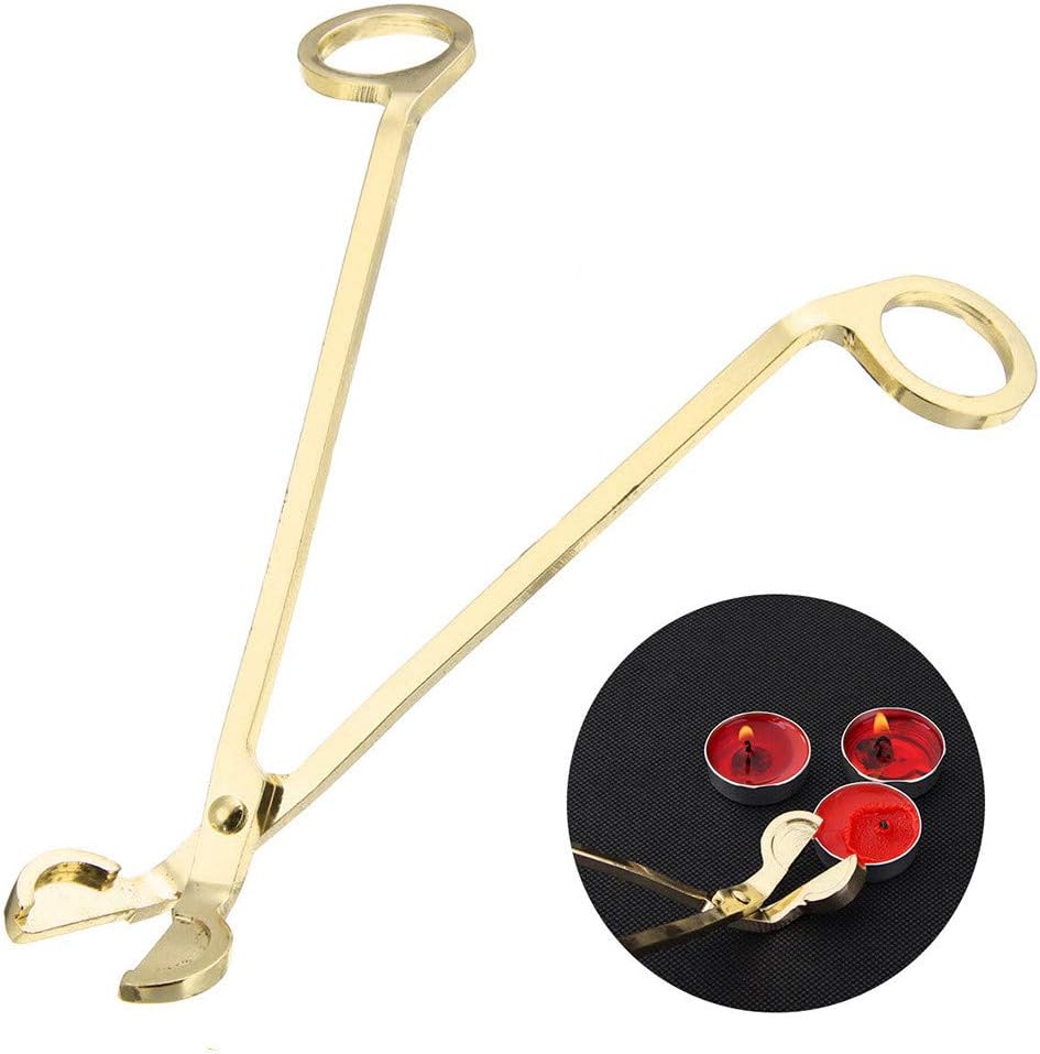 Fineday Candle Cutter, Stainless Steel Candle Wick Oil Lamp Trimmer Scissors Cutter Snuffers Gold, HotSales (Gold)