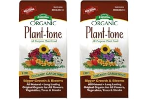 Espoma Organic Plant-Tone 5-3-3 Natural & Organic All Purpose Plant Food; 4 lb. Bag; The Original Organic Fertilizer for All 