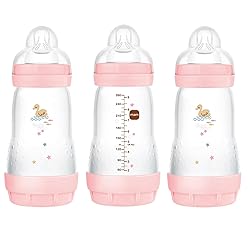 MAM 9oz Easy Start Anti-Colic Baby Bottles, Medium