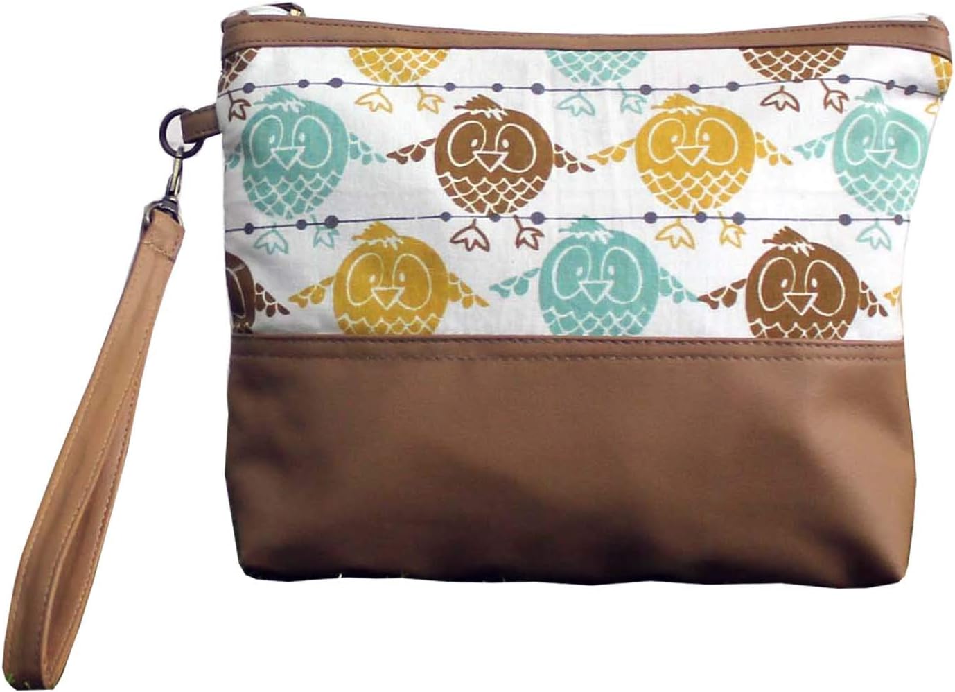 Dekor World Multi Owl Cotton Printed Multi Utility Pouch (Pack of 1)