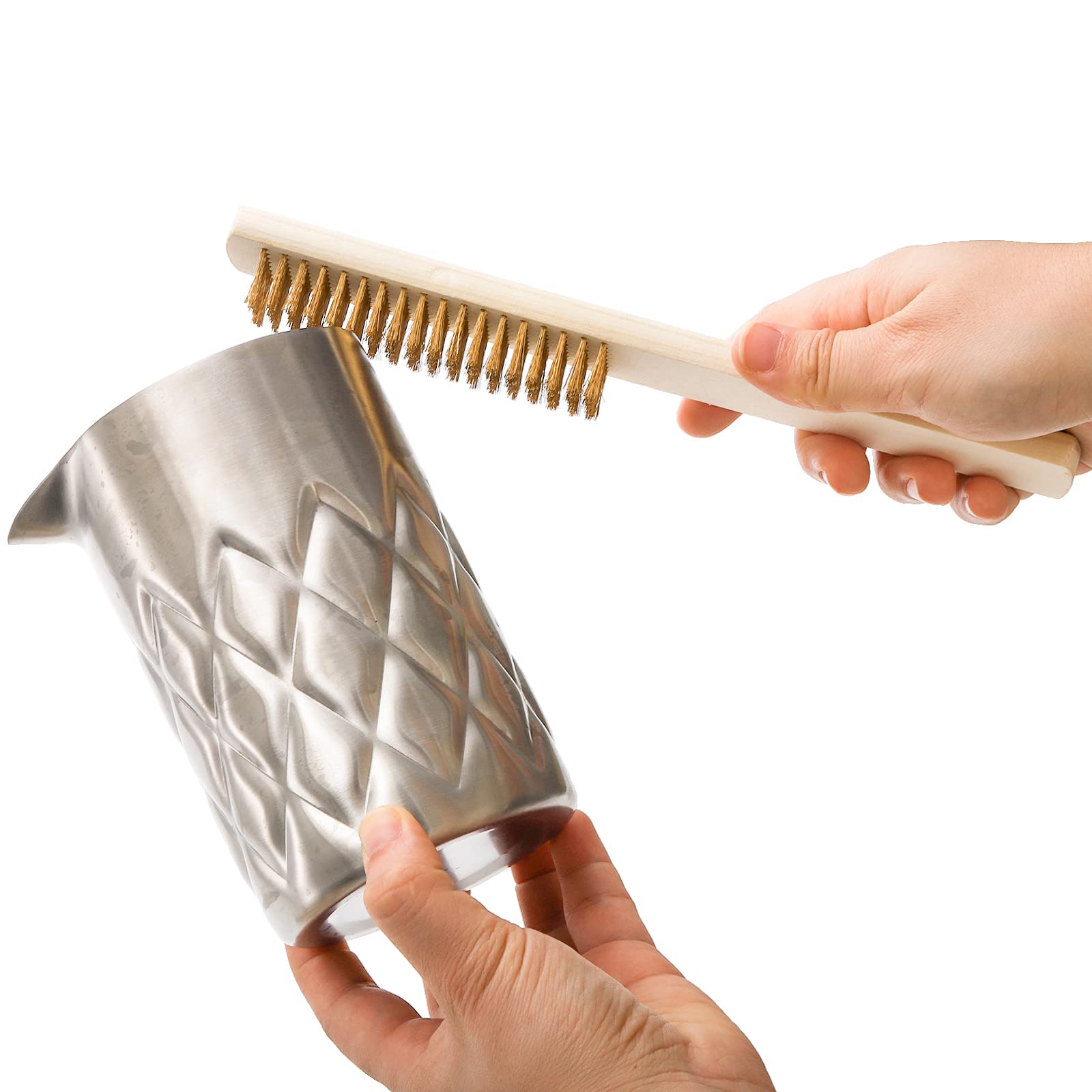 Stainless Steel Wire Brush | Rust Remover Tool With Soft Grip Handle