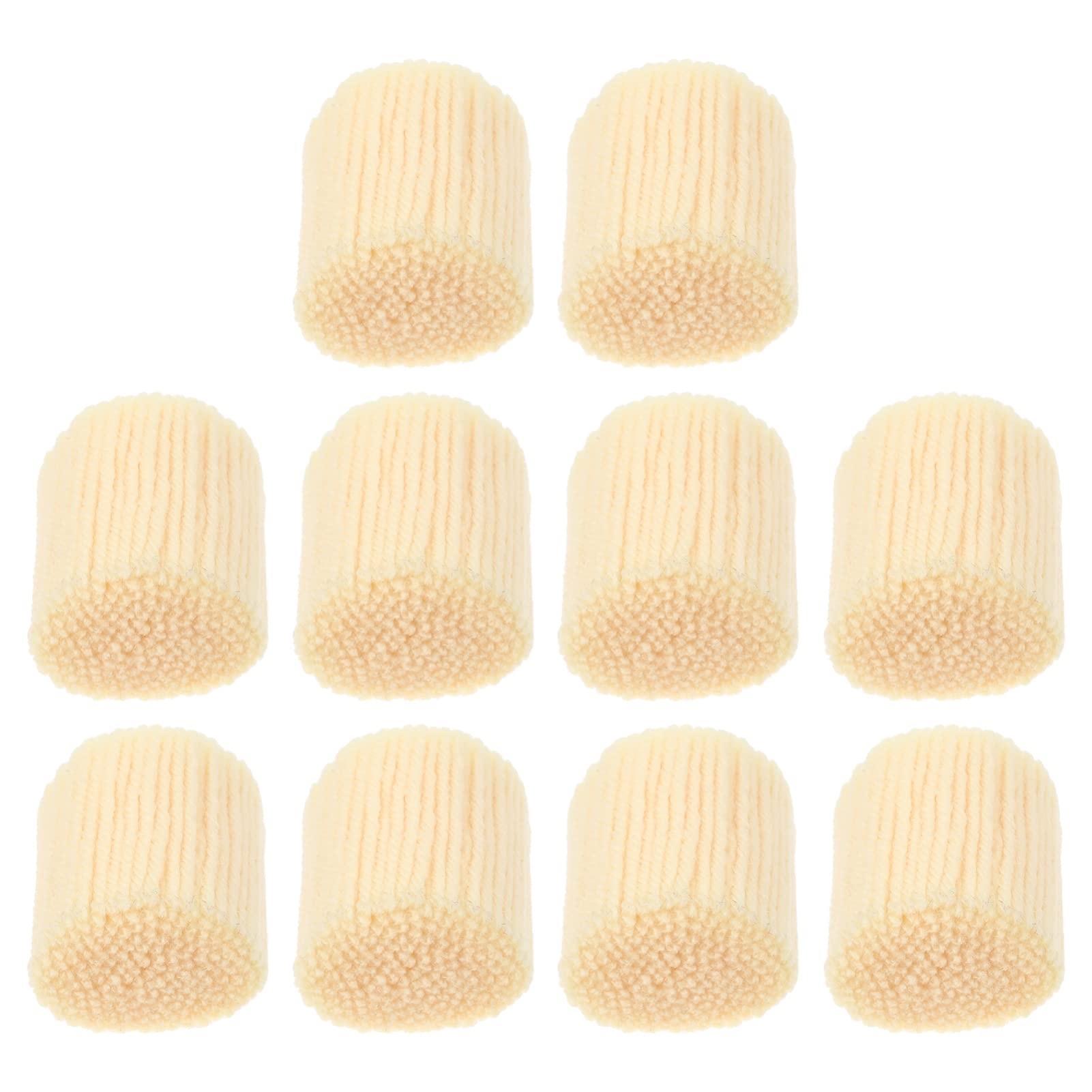 Milisten Carpet Embroidery Thread Set 10 Rolls Acrylic Yarn for DIY Latch Hook Craft Sewing Knitting Compact 2.4X1.4X1.4 Inch Size Beige