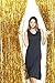 GOER 3.2 ft x 9.8 ft Metallic Tinsel Foil Fringe Curtains Party Photo Backdrop Party Streamers for Birthday,Graduation,New Year Eve Decorations Wedding Decor (Gold,3 pcs)