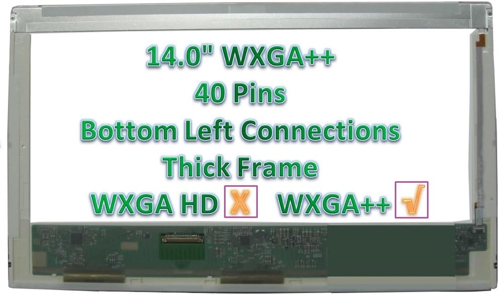 New, Grade A+,14.0-inch LCD Screen Panel Glossy 1600x900 LED Backlight Compatible Part Number:LP140WD1-TLA1