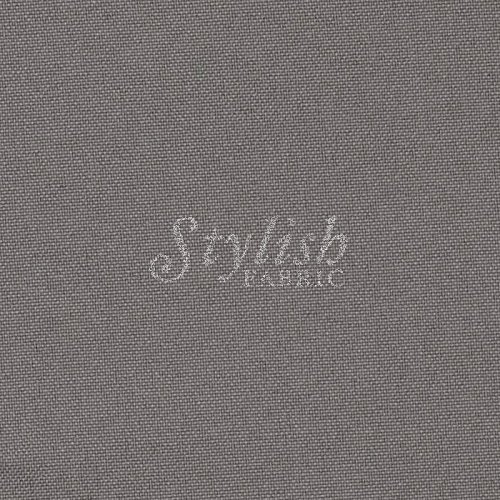 Charcoal Solid Poly Poplin Fabric By The Yard - 1 Yard