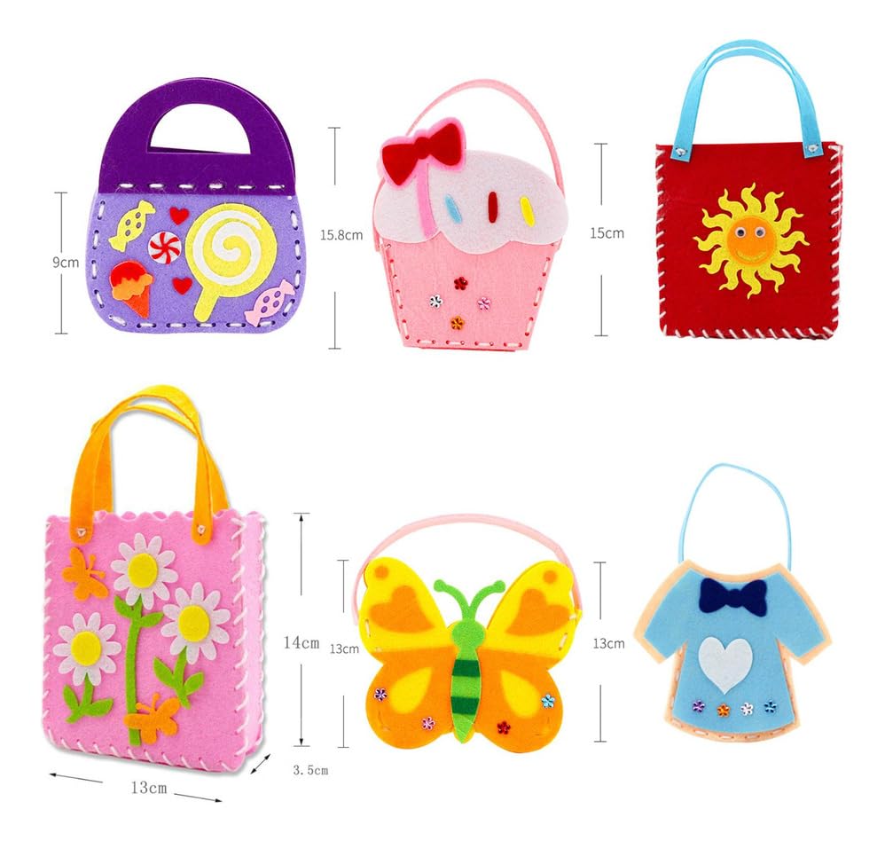 Kit 14 Bolsas Infantis De Costura Pré-escolar Montessori