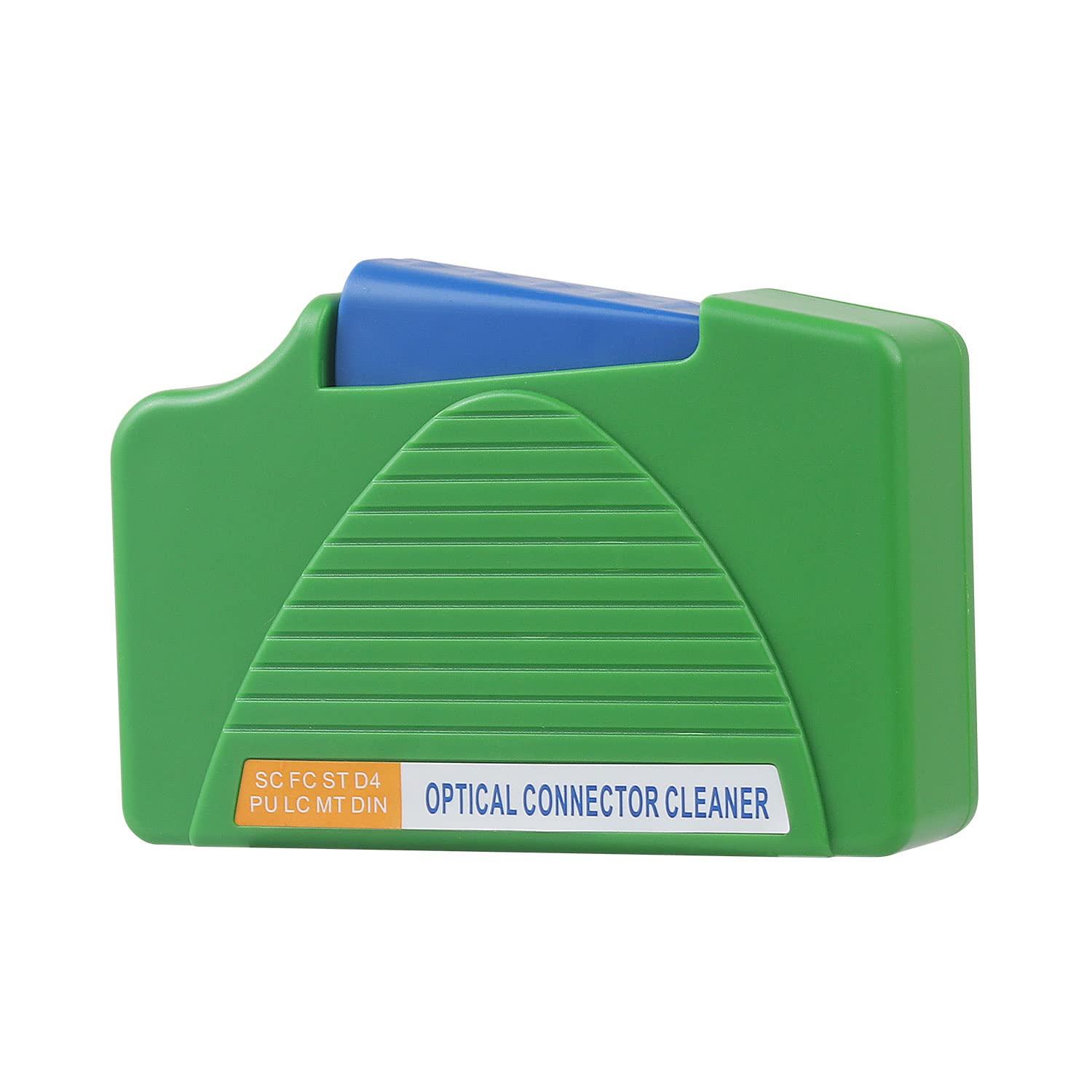 MSDADA Fiber Connector Cleaner Box, LC/SC Fiber Cleaning Cassette with 500+ Uses, Anti Static End Face Cleaner for LC, SC, FC, ST, MU Connector Types(Green — image 1