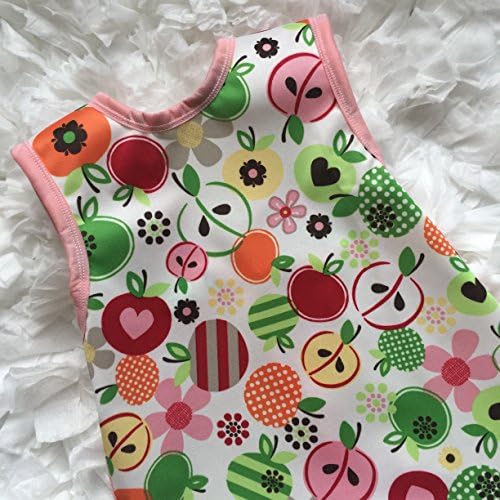 Apple Apron - Floral Baby Bib - BapronBaby Toddler Smock - fits kids 6m-3t
