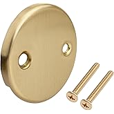 RP31556CZ Overflow Plate and Screws Drain Kit Replacement for Delta Tub, Champagne Bronze Color