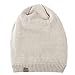 REDESS Slouchy Long Oversized Beanie Hat Women Men, Variy Styles Colors Fleece Lined Winter Warm Knit Cap (Beige)