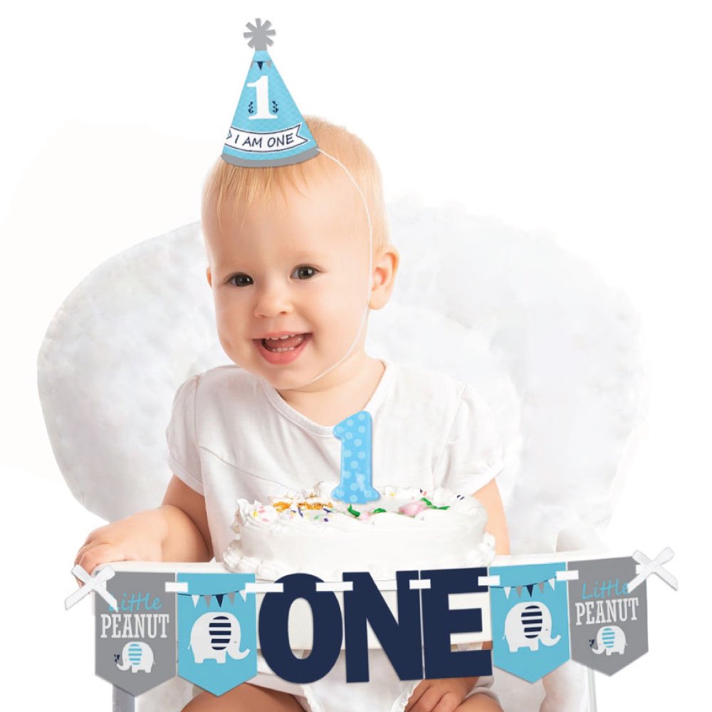 Best boy 1st birthday high chair decorating kit