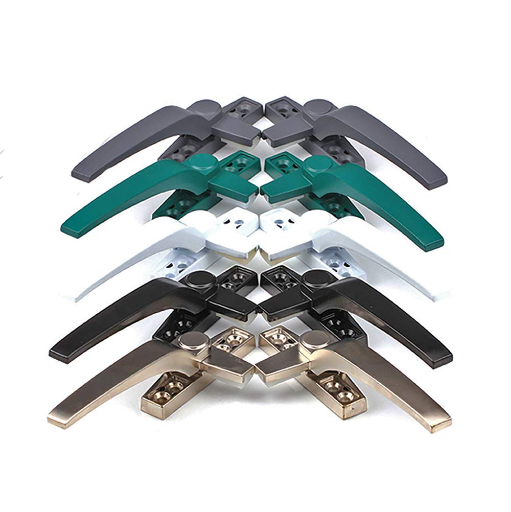 1Pcs Window Handle Locking Double Glazing Universal Espag Window Handle, Right Hand, Black