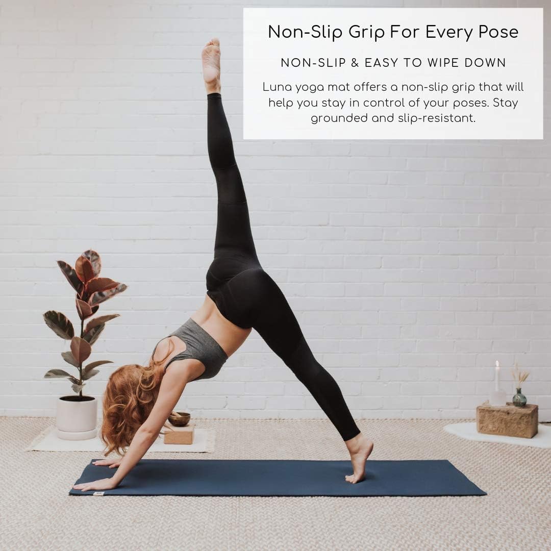 Eco Friendly Yoga Mat Natural Rubber With Non Slip Pattern For Meditation Stretching Fitness Multipurpose Hot Yoga Pilates And Exercise