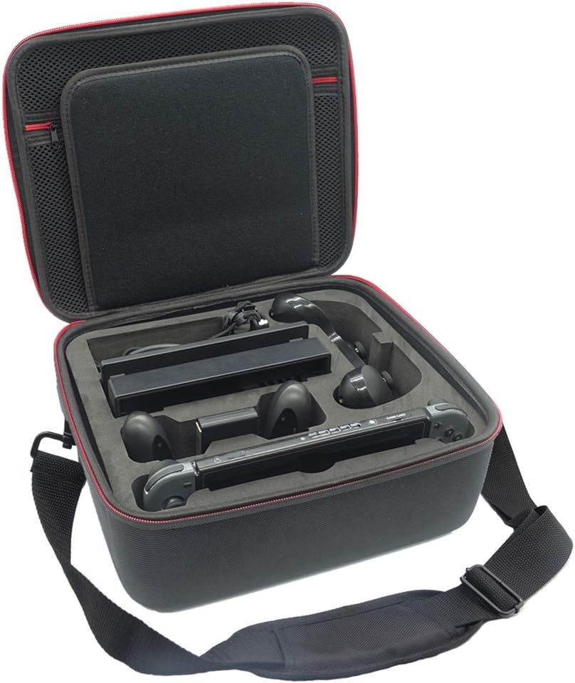 Soyan Carry Case Compatible with Nintendo Switch, Travel Case fits Console, Pro Controller and Accessories (Black)