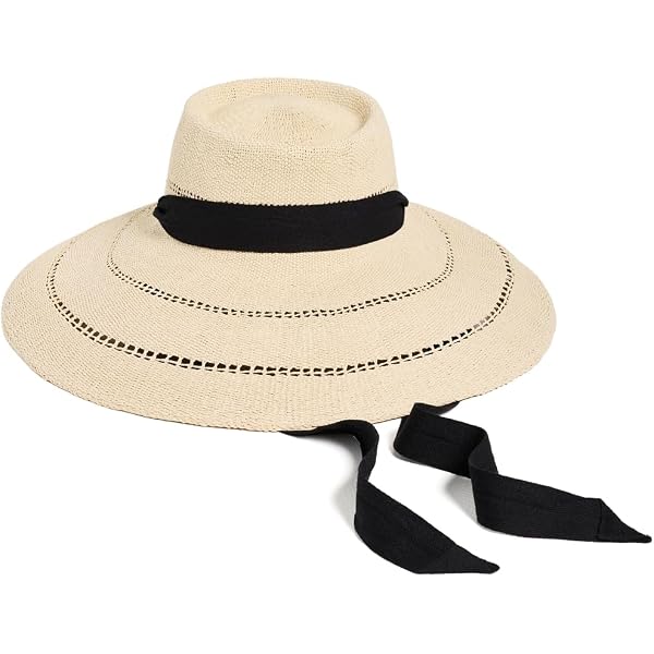 Lack Of Color Tan Straw Hat with Black Ribbon Lack Of Color | Accessories | Lack Of Color Paloma Elegant  main image 4