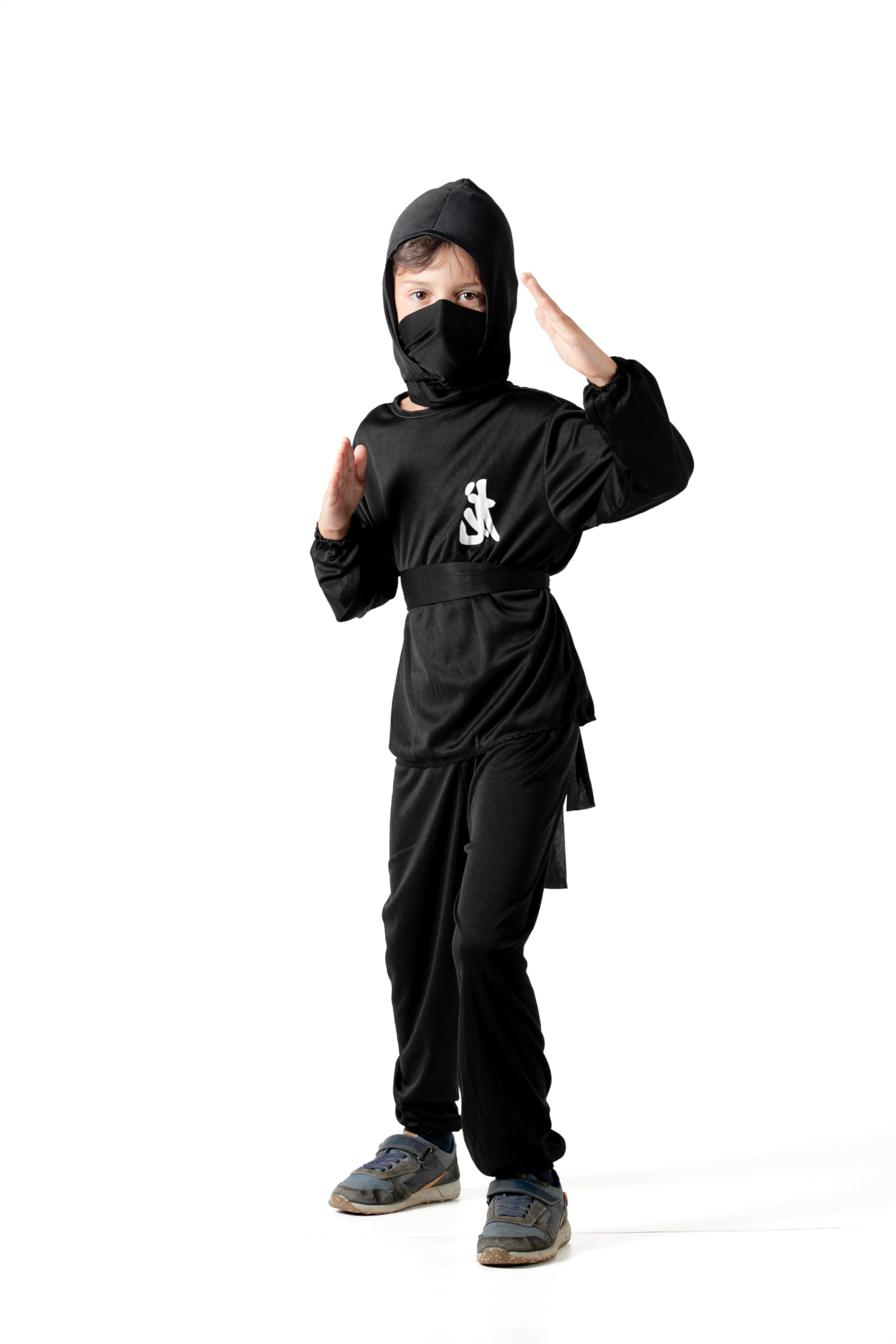 Ciao Fiori Paolo - Black Ninja Children's Costume L (7-9 anni) Black