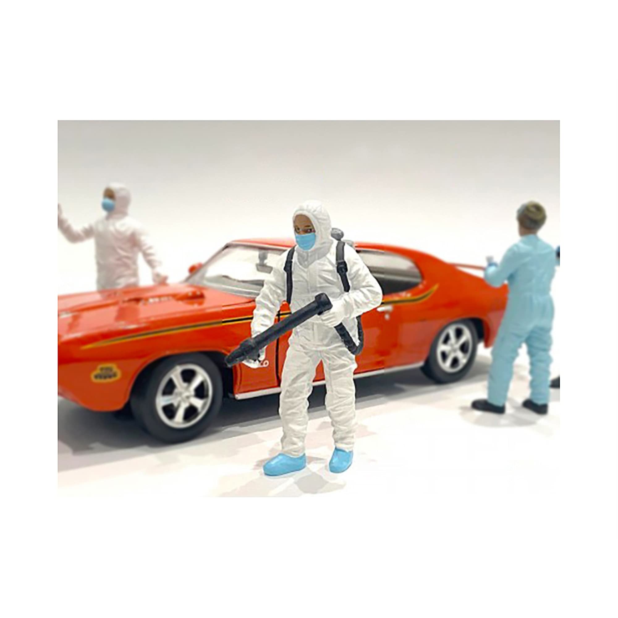 American Diorama - Collectible Model Car, 76267, White/Blue