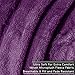 Bare Home Fleece Blanket - Twin/Twin Extra Long - Ultra-Soft Lightweight for Bed, Sofa, and Couch - Luxury Microplush - Cozy Warm Blanket (Twin/Twin XL, Plum)