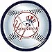 amscan Yankees Plates, 934; (18 Pack), White