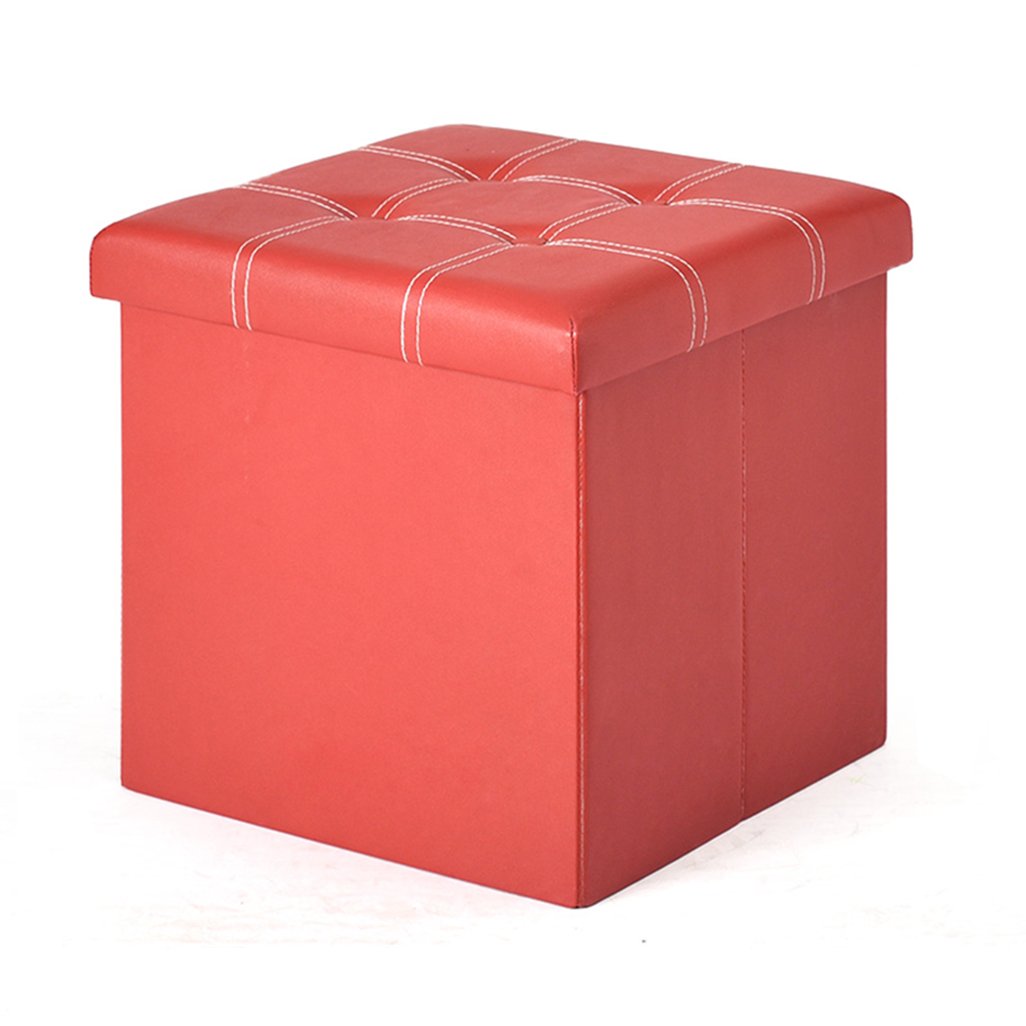 Fußhocker Faltbare Aufbewahrungsbox Cube Hocker Stuhl MDF Sitz Square