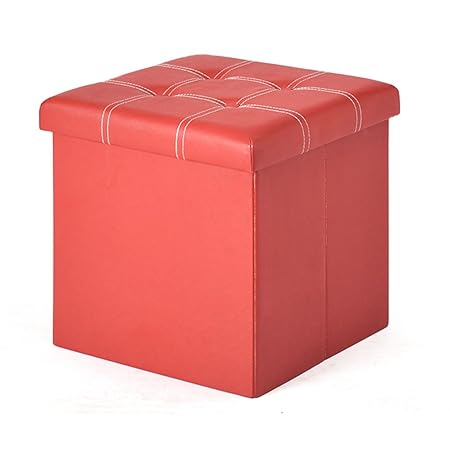 Fußhocker Faltbare Aufbewahrungsbox Cube Hocker Stuhl MDF Sitz Square