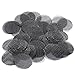 50 Ultra Premium TITANIUM Grade 2 Beamer Tobacco Smoking Pipe Bowl Screens - 3/4" (.75) for Tobacco Pipes. Higher Burning Point. Compare to Brass, Steel & Glass Screens. + Beamer Smoke Sticker