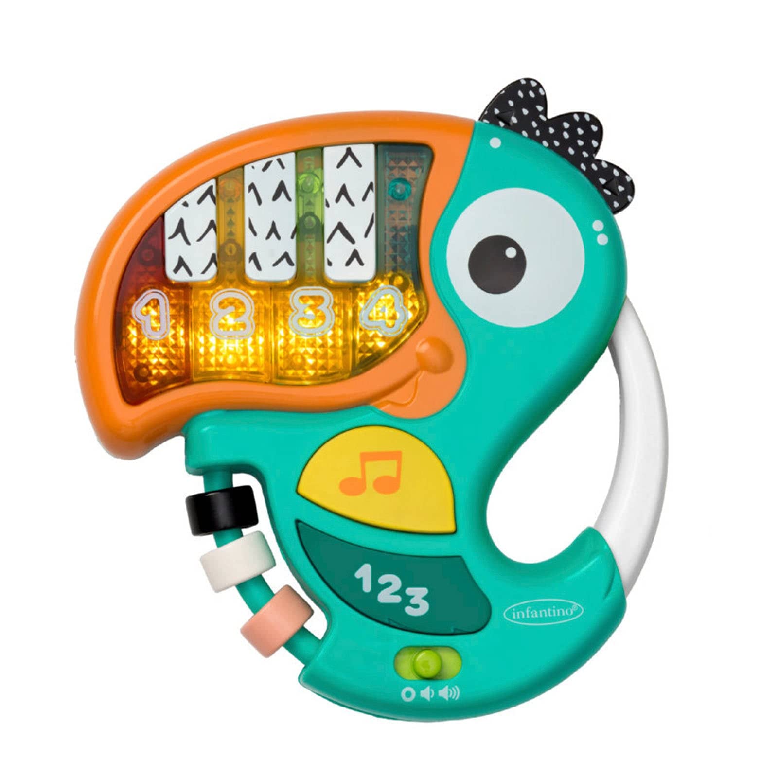 INFANTINO 212011 Piano & Numbers Learning Toucan, Multicolored
