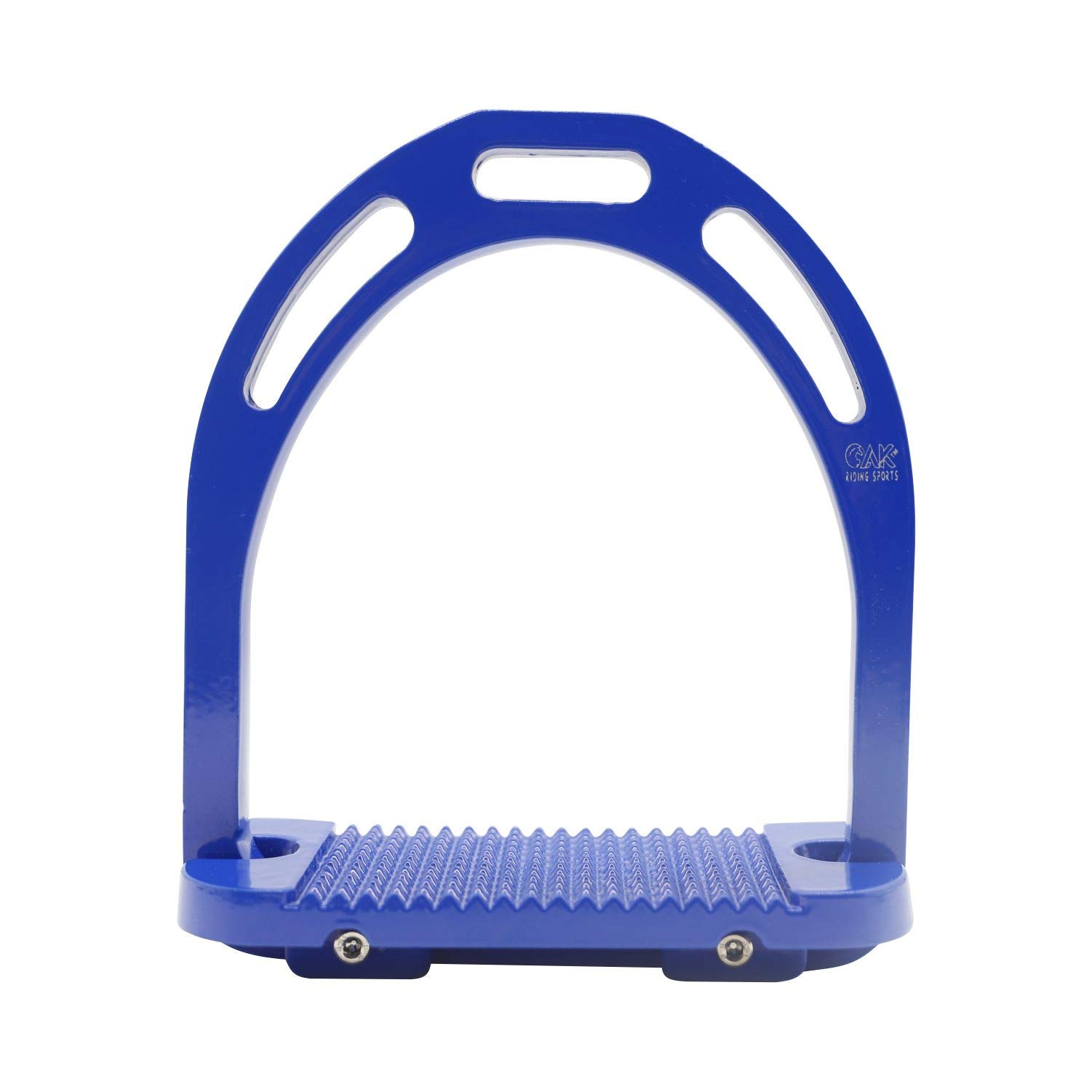 AK Aluminum Light Weight Horse Riding Equestrian Stirrups with Coated Colors (Blue, 4.75'')