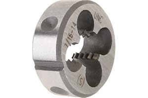 Utoolmart 7/16-14 Round Die, Machine Thread Right Hand Threading Die, Alloy Tool Steel 1pcs