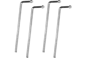 ECOMAID 4 Pack Exhaust Hanger Rod 3/8 x 9 inchs 90 Degree Bend Universal Weld in Hanger Rods Modified Exhaust Welding Hook