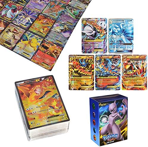 Snowcedar 100 Cards TCG Trading Card Game - NO DUPLICATES- Legendary Rare Booster Pack Cards for Kids & Collection Fans