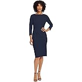 Maggy London Womens Scuba Crepe Pleat Tuck Waist DressDress